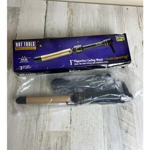 Hot Tools Professional Flipperless Curling Wand  HTG1860CN 1 Inch Curling Iron